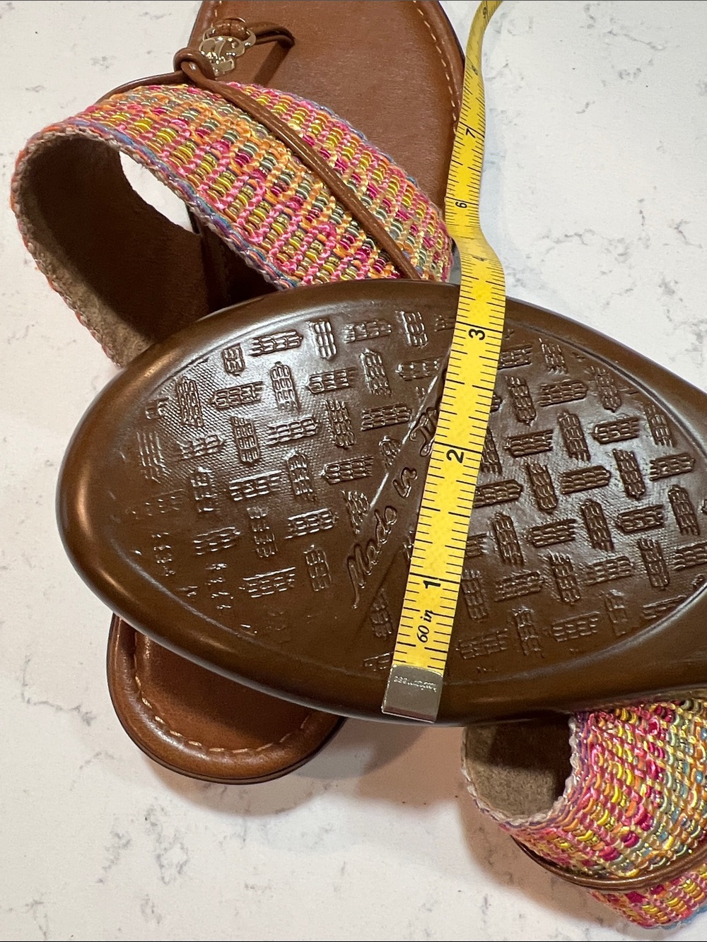 Italian Shoemakers Multicolored Camy Sandal Size 8 - Picture 16 of 16